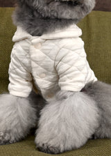 コットンキルティングジャケット IVORY アイボリー M L LL