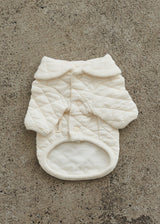 コットンキルティングジャケット IVORY アイボリー M L LL