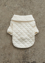 コットンキルティングジャケット IVORY アイボリー M L LL