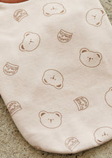 クマさんバイカラーカットソー BEIGE ベージュ M L