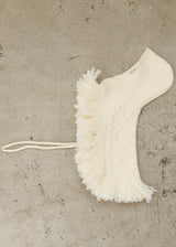 ポンチョニットコート IVORY アイボリー M L LL