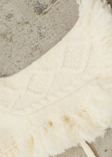 ポンチョニットコート IVORY アイボリー M L LL