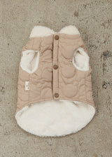 クマさんキルティングベスト BEIGE ベージュ M L LL