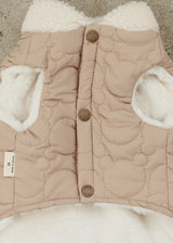 クマさんキルティングベスト BEIGE ベージュ M L LL