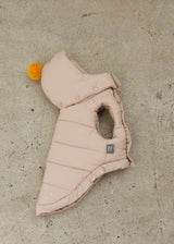 ポンポンパディングベスト BEIGE ベージュ M L LL