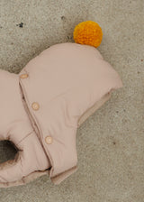 ポンポンパディングベスト BEIGE ベージュ M L LL