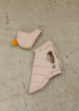 ポンポンパディングベスト BEIGE ベージュ M L LL