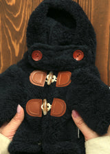 暖かボア ダッフルコート NAVY S M L XL