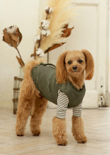 リバーシブル中綿キルティングボアベスト WHITE M L LL 2XL