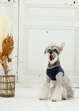 パターンボーダーカットソー NAVY M L LL 2XL