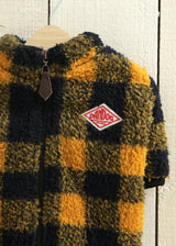 ブロックチェックボアジャケット YELLOW M L LL 2XL