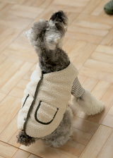 リバーシブル中綿キルティングボアベスト WHITE M L LL 2XL