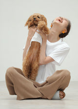 ドッグカフェルディ スタッフTシャツ 大人用 男女兼用 S M