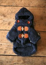 暖かボア ダッフルコート NAVY S M L XL