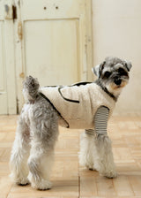 リバーシブル中綿キルティングボアベスト WHITE M L LL 2XL