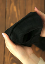 裏起毛プルオーバースウェット BLACK M L XL 2XL