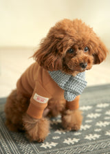 厚手ニットマフラー GRAY S L