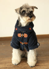 暖かボア ダッフルコート NAVY S M L XL