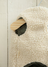 リバーシブル中綿キルティングボアベスト WHITE M L LL 2XL