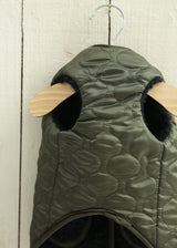 リバーシブル中綿キルティングボアベスト NAVY M L LL 2XL