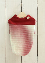 パターンボーダーカットソー RED M L LL 2XL