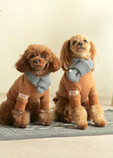 厚手ニットマフラー GRAY S L