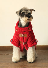 暖かボア ダッフルコート RED S M L XL