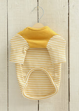 パターンボーダーカットソー MUSTARD M L LL 2XL