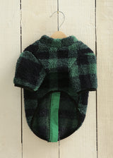 ブロックチェックボアジャケット GREEN M L LL 2XL