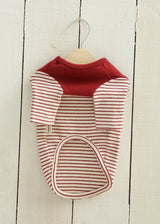 パターンボーダーカットソー RED M L LL 2XL