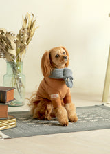 厚手ニットマフラー GRAY S L