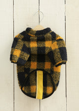ブロックチェックボアジャケット YELLOW M L LL 2XL