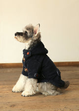 暖かボア ダッフルコート NAVY S M L XL