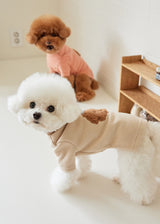 クマさんボアグッドモーニングTシャツ BEIGE ベージュ M L LL