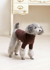 タートルネックカットソー BROWN M L LL 2XL