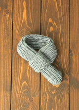 厚手ニットマフラー GRAY S L