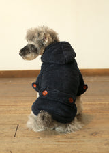 暖かボア ダッフルコート NAVY S M L XL