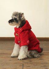 暖かボア ダッフルコート RED S M L XL