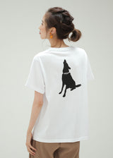 ドッグカフェルディ スタッフTシャツ 大人用 男女兼用 S M