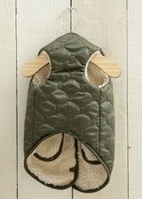 リバーシブル中綿キルティングボアベスト WHITE M L LL 2XL