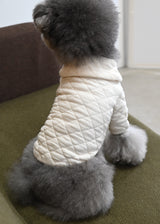 コットンキルティングジャケット IVORY アイボリー M L LL