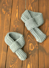 厚手ニットマフラー GRAY S L