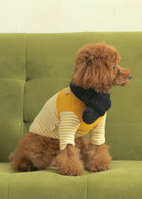 厚手ニットマフラー NAVY S L