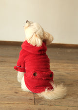 暖かボア ダッフルコート RED S M L XL