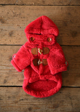 暖かボア ダッフルコート RED S M L XL