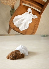 エンブロイダリーレースワンピース WHITE S M L LL