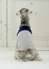 パターンボーダーカットソー NAVY M L LL 2XL