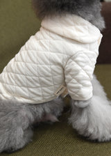 コットンキルティングジャケット IVORY アイボリー M L LL