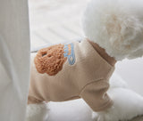 クマさんボアグッドモーニングTシャツ BEIGE ベージュ M L LL