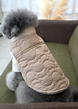 クマさんキルティングベスト BEIGE ベージュ M L LL